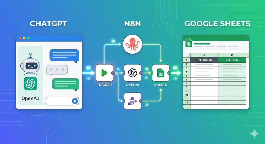Conectar ChatGPT con Google Sheets).
